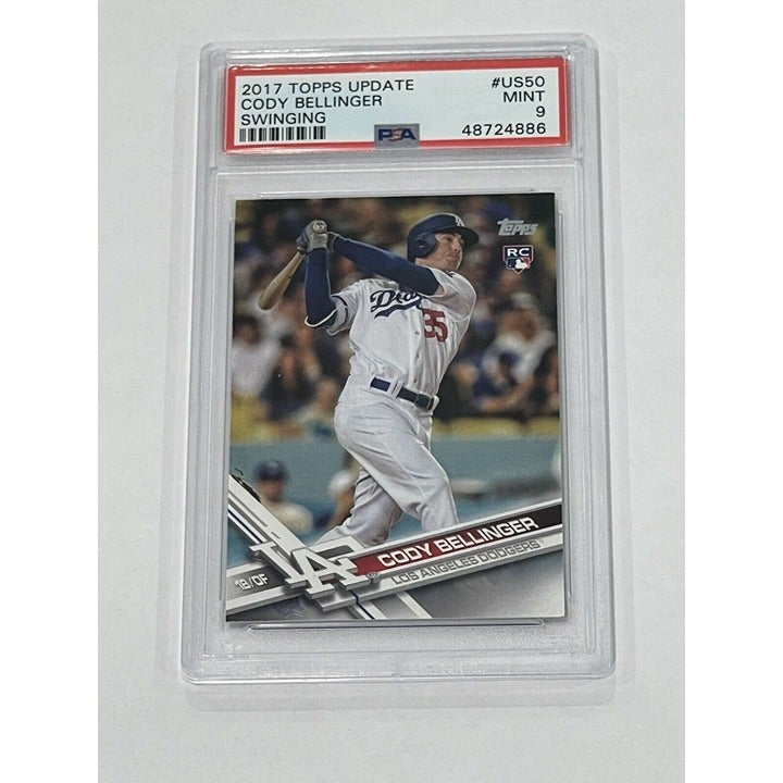 2017 Topps Update Cody Bellinger RC* Swinging #US50 PSA 9* MLB LA - Rookie Card*