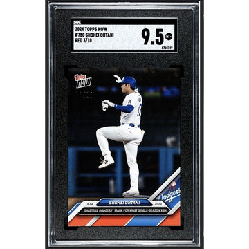 3/10 2024 Topps Now Shohei Ohtani Card #750 Shatters Dodgers XBH Record! SGC 9.5