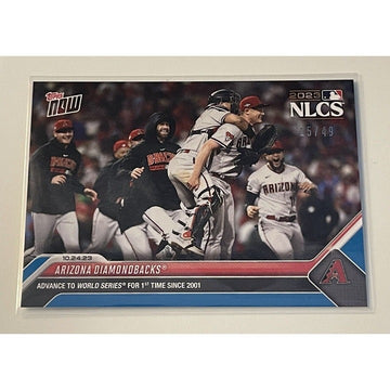 Arizona Diamondbacks 25/49 Advance World Series 2023 MLB TOPPS NOW - Card #1044*