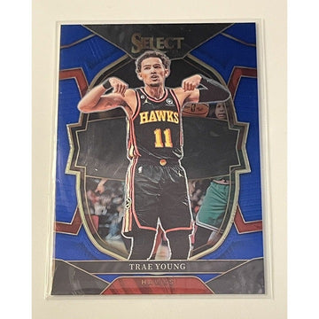 2022-23 Panini Select #66 Trae Young Blue Retail Basketball NBA Hawks - Card #66