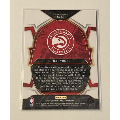 2022-23 Panini Select #66 Trae Young Blue Retail Basketball NBA Hawks - Card #66