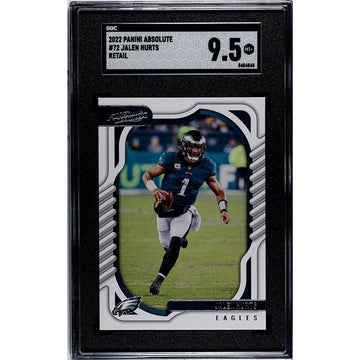 2022 Panini Absolute Jalen Hurts Card Number 72 NFL Philadelphia Eagles SGC 9.5*