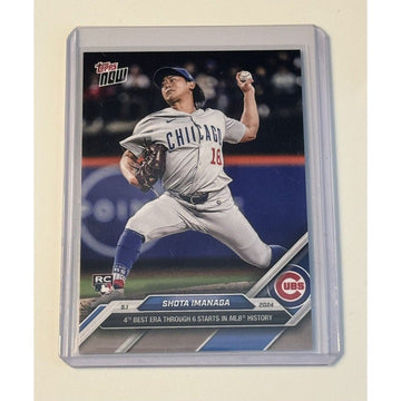 Shota Imanaga RC* - 2024 MLB TOPPS NOW MLB Chicago Cubs Rookie #147 - 4th Best *