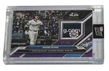 7/25! Shohei Ohtani* 2024 MLB Topps NOW Game‑Used Playoff Base Relic card #801D