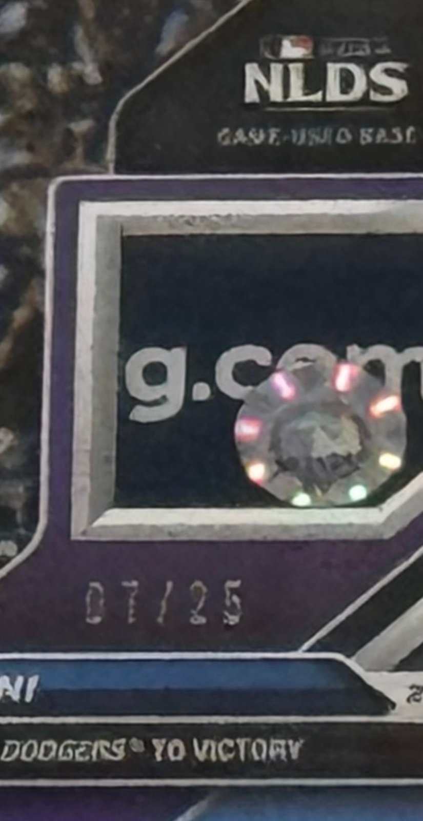 2024 Shohei Ohtani Topps NOW Game-Used Playoff Base Relic card #801D limited edition 07/25