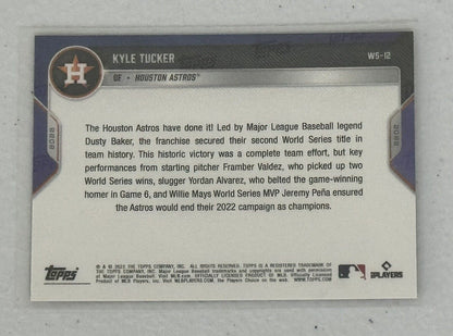 2022 Topps Now - Kyle Tucker - World Series Champions Set Card WS-12 MLB Astros*