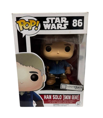 Funko Pop Star Wars Han Solo Snow Gear Loot Crate Exclusive figure in packaging