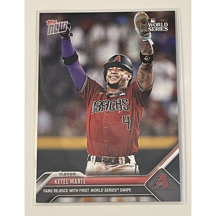 2023 WS MLB Topps NOW 1049 Ketel Marte World Series* 1ST SB Arizona D’Backs Card