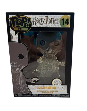 Funko Pop Pin Dementor #14 Harry Potter enamel pin in sealed box with display stand