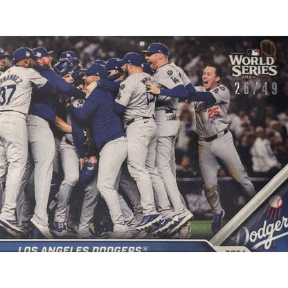 26/49* 2024 Topps Now! LA Dodgers HISTORIC COMEBACK Wins WORLD SERIES 885 READY!
