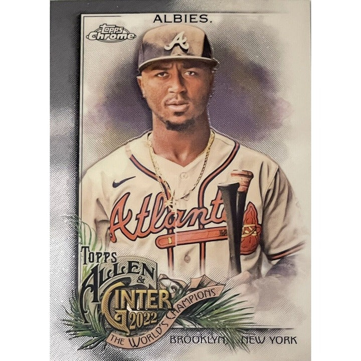2022 Topps Allen & Ginter Chrome - Ozzie Albies* Card #113 - MLB Atlanta Braves*