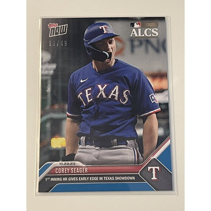 2023 Topps Now Corey Seager* 13/49 1st Inning HR ALCS Game 7 - MLB Texas Rangers