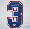Dale Murphy signed Atlanta Braves white throwback jersey number 3 with JSA authentication sticker