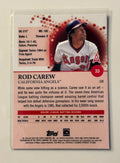 2022 Topps Pristine Champions Rod Carew California Angels baseball card #33 back view