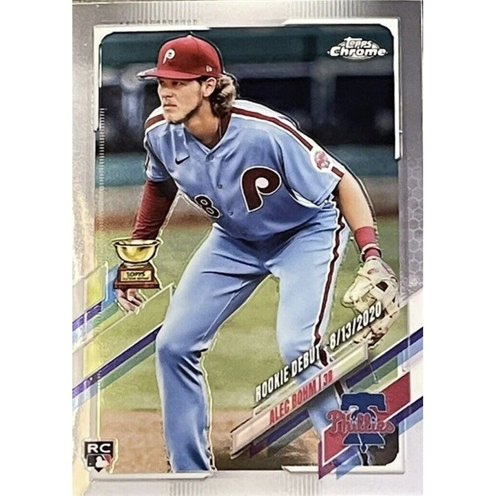 2021 Topps Chrome Update Alec Bohm RC Rookie Debut #USC17 Philadelphia Phillies*
