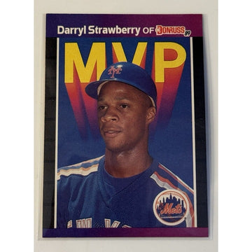1989 Donruss DARRYL STRAWBERRY* MVP Card MLB NY Mets Baseball #BC-6 INSERT MINT!