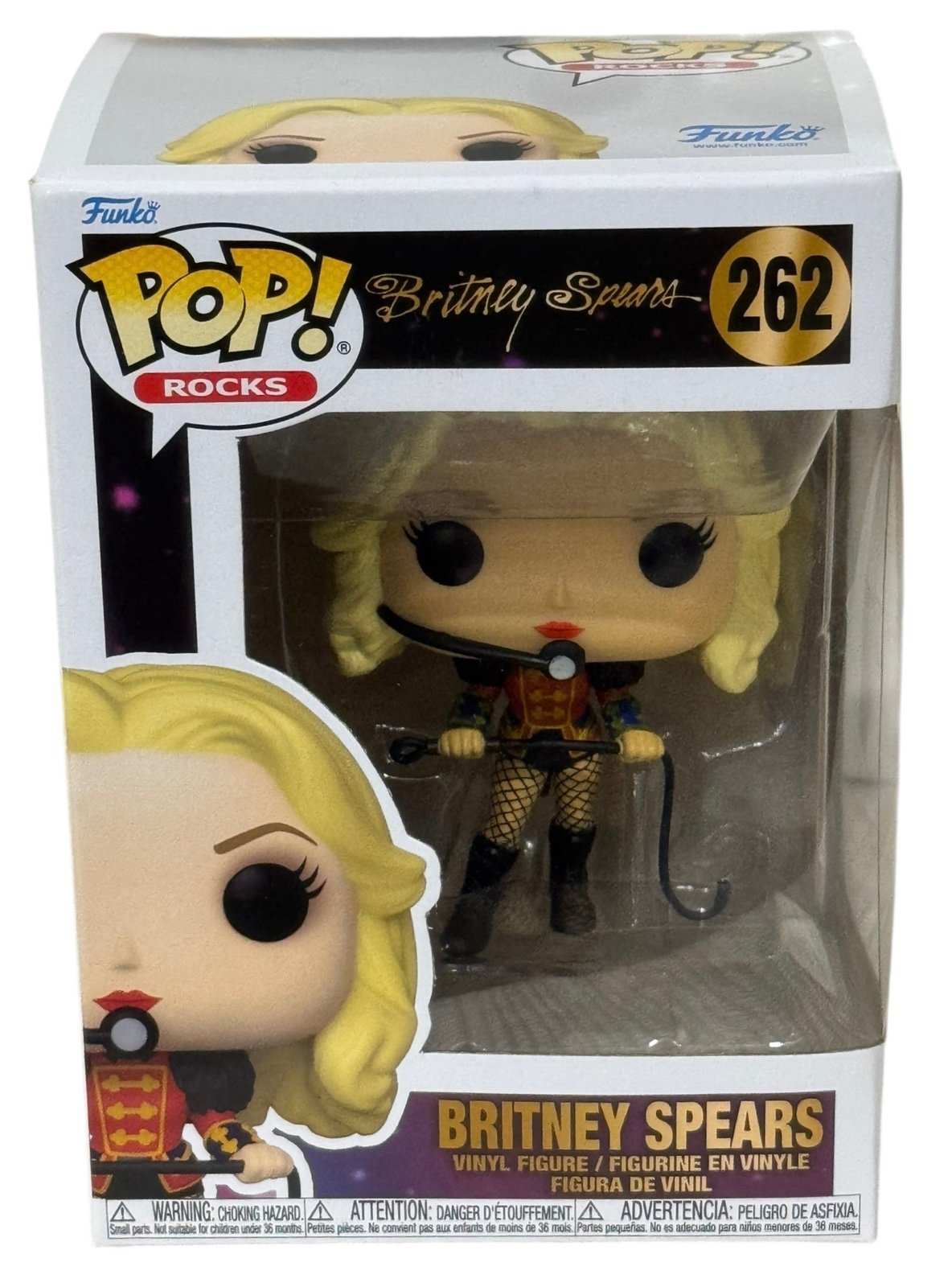 Funko Pop Britney Spears vinyl figure in Circus outfit #262 in display box