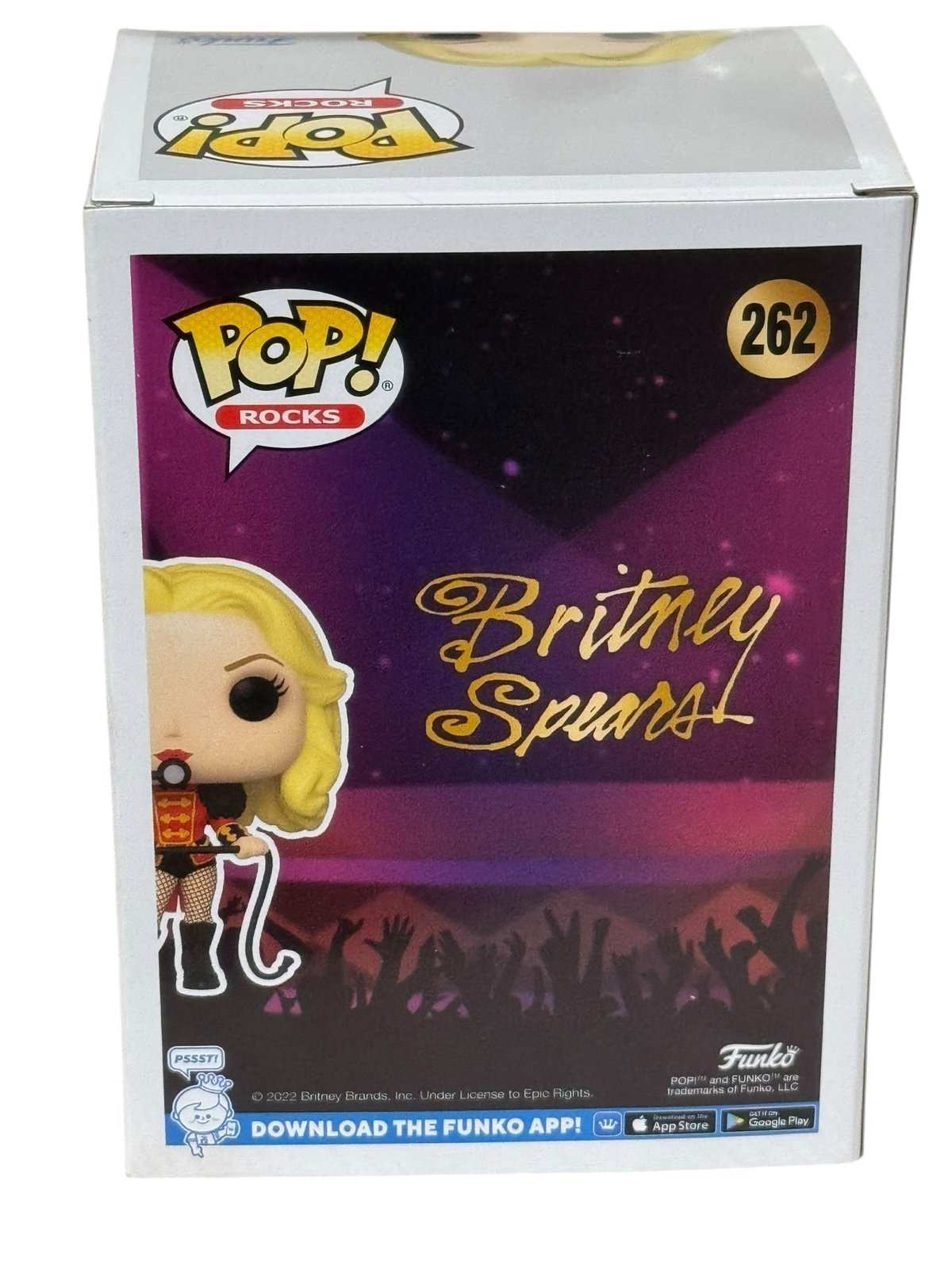 Funko Pop Britney Spears Circus Outfit #262 collectible vinyl figure in box
