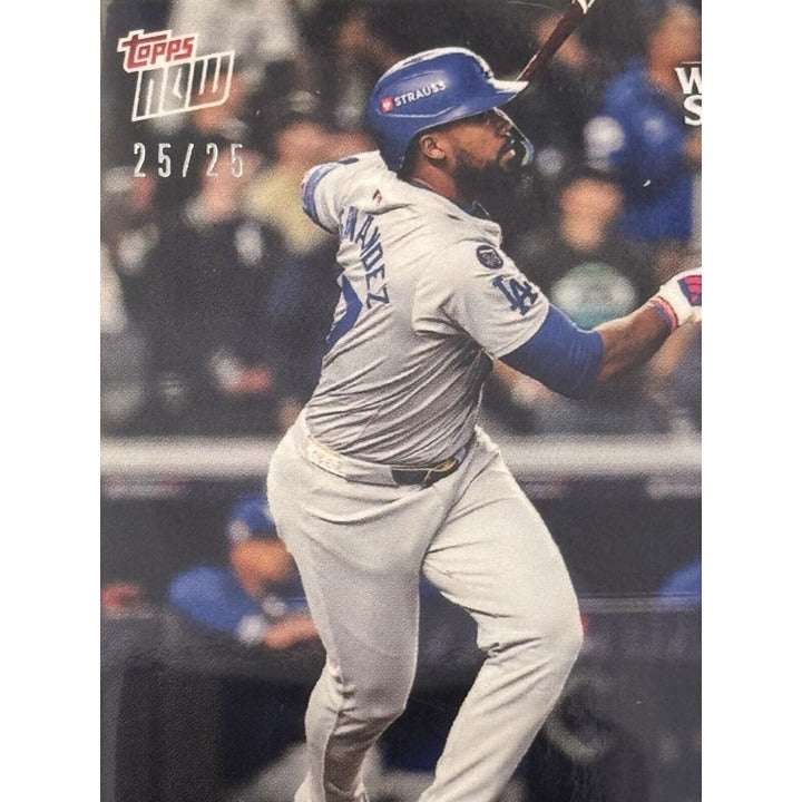 Teoscar Hernández LA Dodgers 2024 Topps Now Clutch Hit World Series baseball card 25 of 25