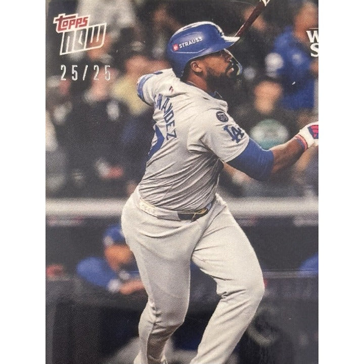 25/25* Teoscar Hernández LA Dodgers 2024 Topps Now Clutch Hit 881 - World Series