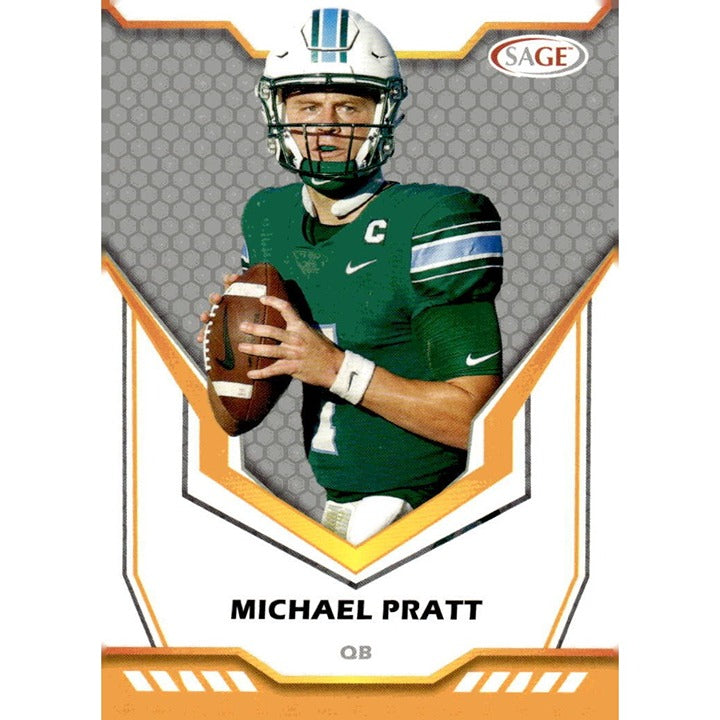 2024 Panini SAGE HIT Michael Pratt Silver Football Card #194 NCAA Tulane Univers