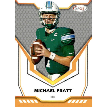 2024 Panini SAGE HIT Michael Pratt Silver Football Card #194 NCAA Tulane Univers
