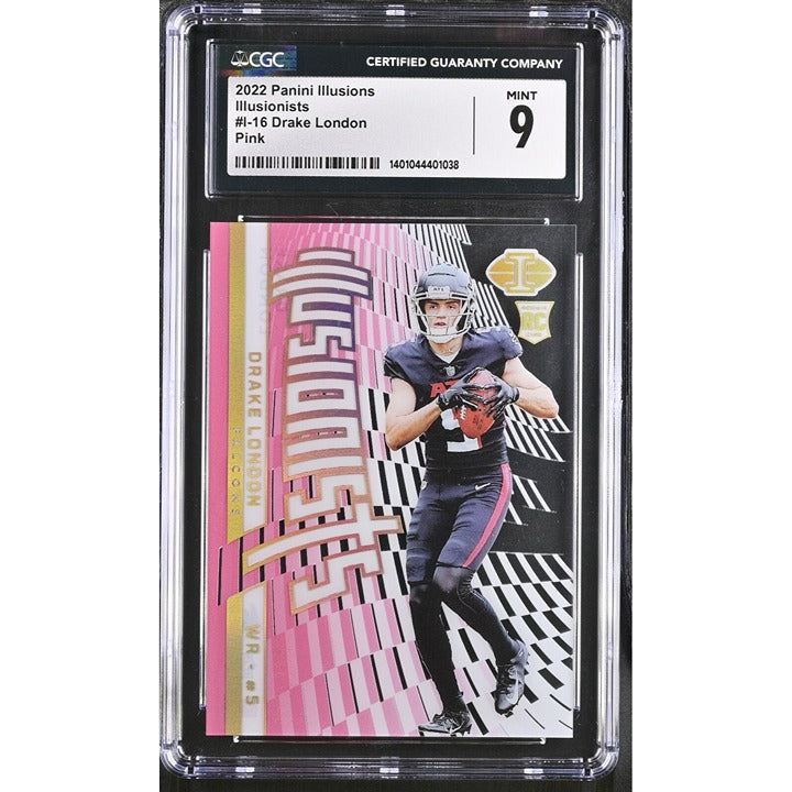 2022 Panini Illusions - NFL - Atlanta Falcons Drake London #I-16 - CGC 9 -  Pink