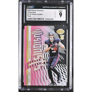 2022 Panini Illusions - NFL - Atlanta Falcons Drake London #I-16 - CGC 9 -  Pink