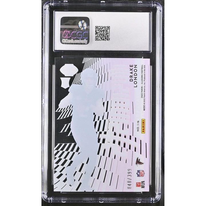 2022 Panini Illusions - NFL - Atlanta Falcons Drake London #I-16 - CGC 9 -  Pink