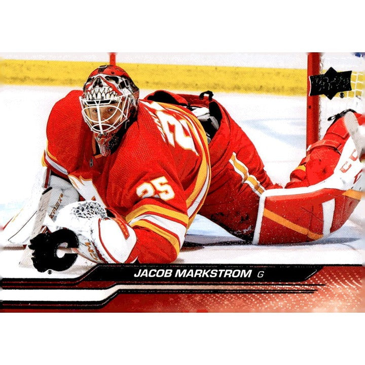 Jacob Markstrom 2023-24 Upper Deck Series 2 NHL Hockey Card #279 Calgary Flames*