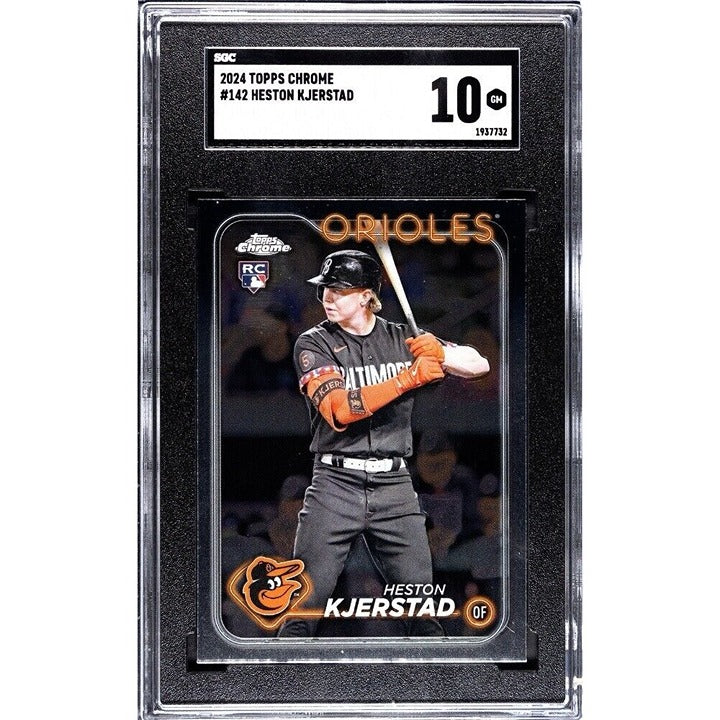 2024 Topps Chrome Heston Kjerstad Refractor RC* MLB Orioles Rookie #142 - SGC 10