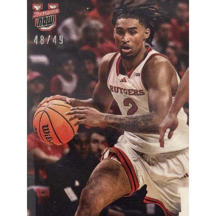 48/49 Dylan Harper RC 2024 Bowman Topps Now Rutgers basketball rookie card