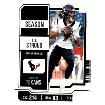 2023 Panini Contenders C.J. Stroud RC Game Ticket Bronze - NFL Texans Rookie #40
