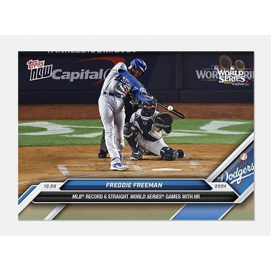 MLB RECORD Freddie Freeman 2024 MLB Topps NOW 6th Straight Game W/HR #873 READY!