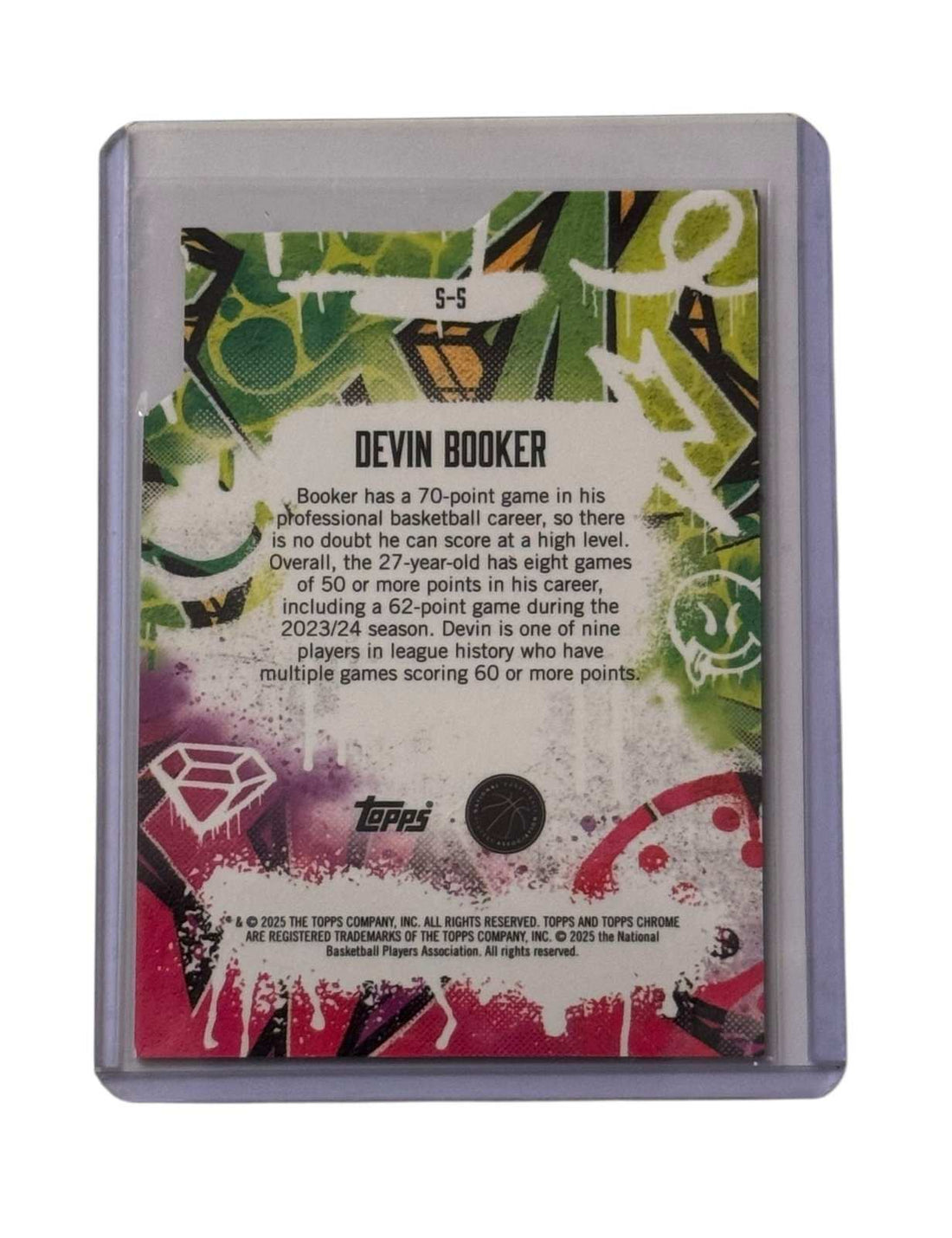 Devin Booker Topps Devin Booker 2024 25 Topps Finest Show Stoppers Insert S5 NBA Phoenix Suns