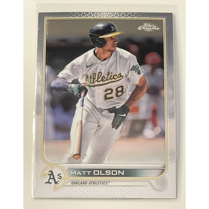 2022 Topps Chrome - Matt Olson* Card #148 - MLB Oakland Athletics/MLB Braves ATL