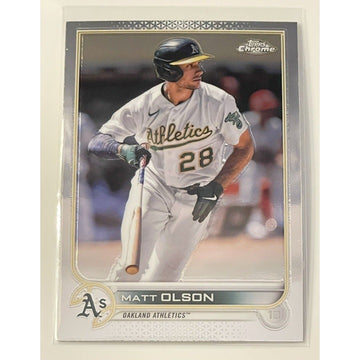 2022 Topps Chrome - Matt Olson* Card #148 - MLB Oakland Athletics/MLB Braves ATL