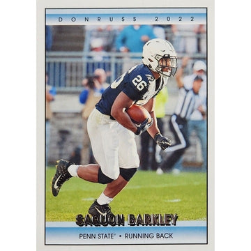 2022 Panini Donruss Draft Picks Saquon Barkley #13 - Penn State/NFL NY Giants FB