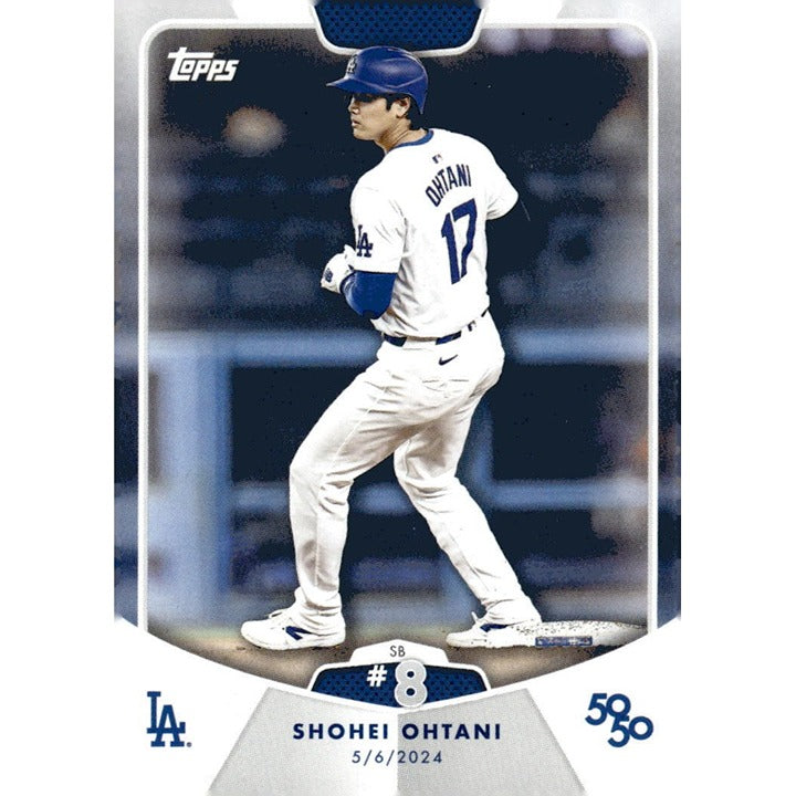 50/50* LIMITED EDITION! Shohei Ohtani MLB LA Dodgers 2024 TOPPS NOW Season #SB 8