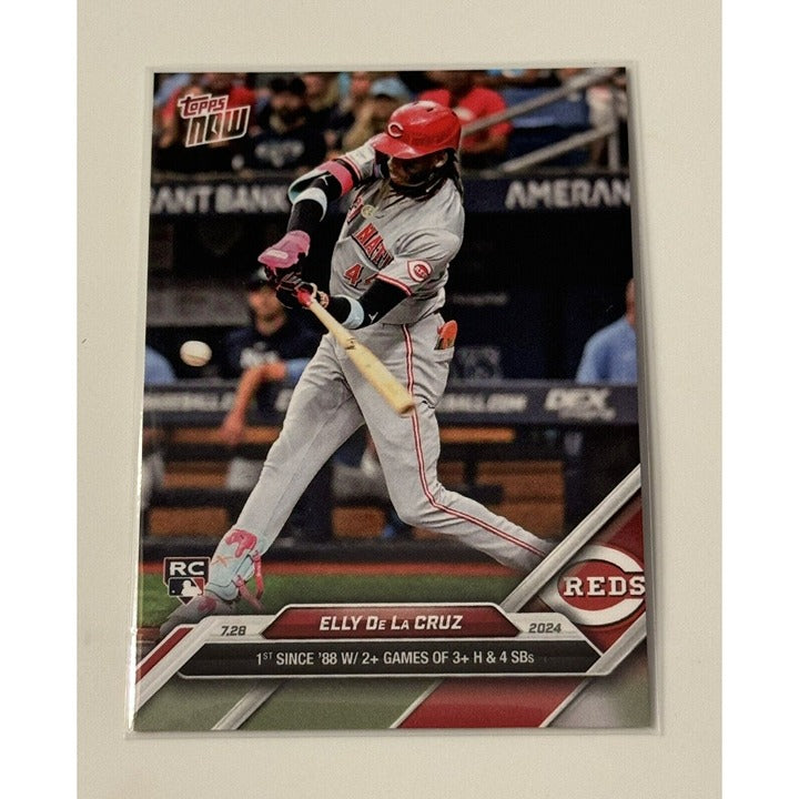 2024 Topps Now Elly De La Cruz RC - MLB Cincinnati Reds - 1st Since 88 HR SB 482
