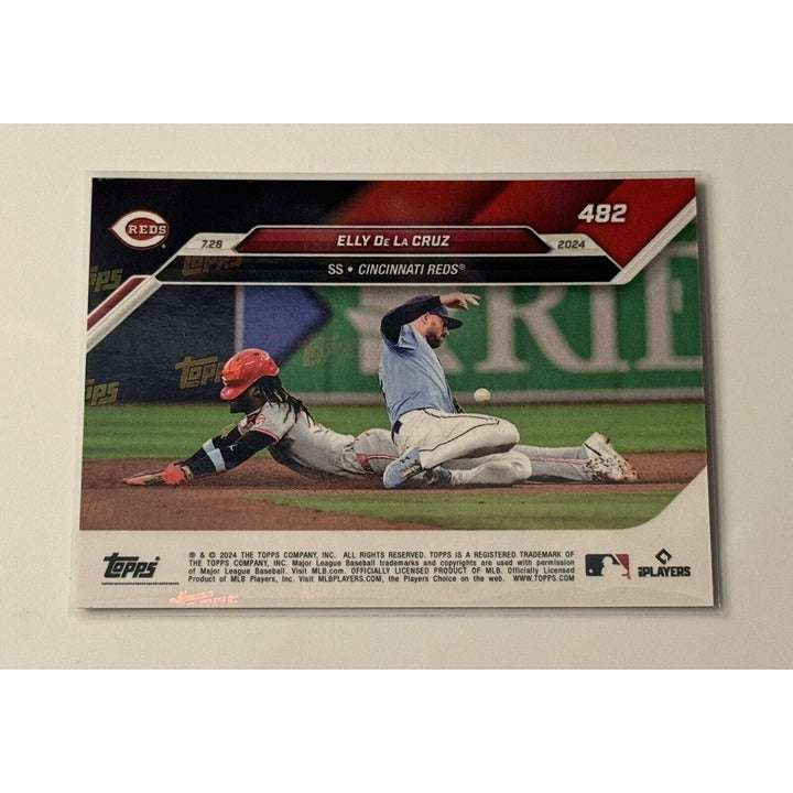 2024 Topps Now Elly De La Cruz MLB Cincinnati Reds rookie card red parallel