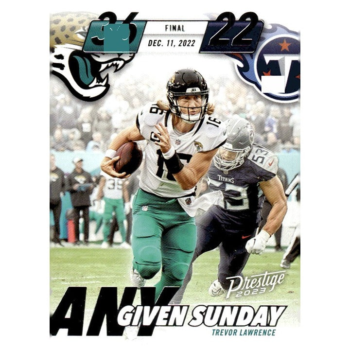 2023 Panini Prestige Trevor Lawrence Any Given Sunday - NFL Jaguars Card #AGS-14