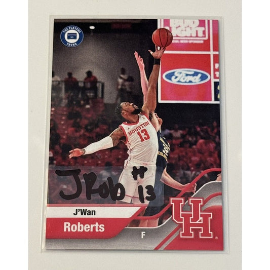 J’wan Roberts Auto 2022 Campus Collection Players Trunk Card 5 NCAA NIL Cougars*