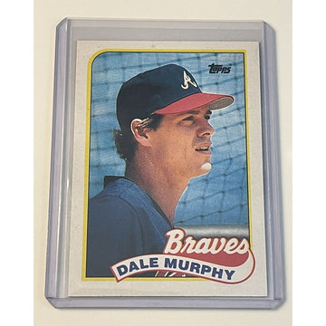 Dale Murphy* MLB Atlanta Braves 1989 Topps Baseball Tiffany Glossy Parallel #210