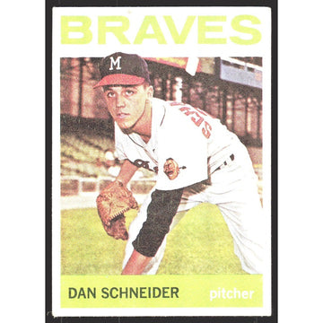 1964 Topps Baseball #351 Dan Schneider Atlanta Braves VG- Very Good EX-Excellent