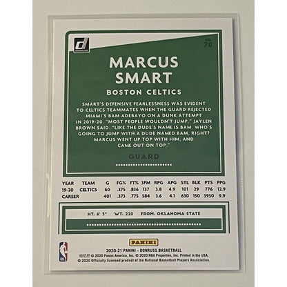 Marcus Smart 2020-21 Panini Donruss Basketball Base NBA Card #70 Boston Celtics*
