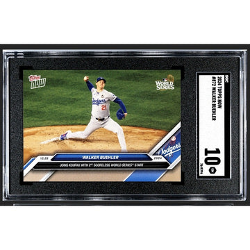 ONLY 4099 Printed! 2024 Topps Now MLB LA World Series Walker Buehler #872 SGC 10