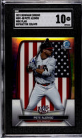 320/499 2023 Bowman Chrome Pete Alonso WBC Flag Refractor baseball card SGC 10 grade