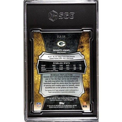 2014 Bowman Sterling Davante Adams* RC Auto Card #BSA-DA - NFL Packers - SGC 9.5