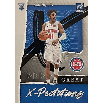 SADDIQ BEY RC - 2020-21 Donruss Great X-Pectations Rookie Card #19 - NBA Pistons